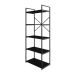 Estante com 5 Prateleiras Brooklyn Preta 60 cm