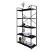 Estante com 5 Prateleiras Brooklyn Preta 80 cm