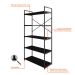 Estante com 5 Prateleiras Brooklyn Preta 80 cm