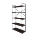 Estante com 5 Prateleiras Brooklyn Terracota e Preta 80 cm