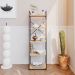 Estante com 5 Prateleiras Brooklyn Vermont e Preta 45 cm