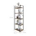 Estante com 5 Prateleiras Brooklyn Vermont e Preta 45 cm