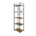 Estante com 5 Prateleiras Brooklyn Vermont e Preta 45 cm