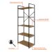 Estante com 5 Prateleiras Brooklyn Vermont e Preta 60 cm