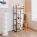 Estante com 5 Prateleiras Brooklyn Vermont e Preta 60 cm
