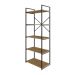Estante com 5 Prateleiras Brooklyn Vermont e Preta 60 cm