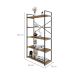 Estante com 5 Prateleiras Brooklyn Vermont e Preta 80 cm