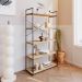 Estante com 5 Prateleiras Brooklyn Vermont e Preta 80 cm