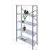 Estante com 5 Prateleiras Tub Branca e Preta 80 cm