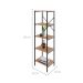 Estante com 5 Prateleiras Tub Mel e Preta 45 cm
