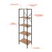 Estante com 5 Prateleiras Tub Mel e Preta 45 cm