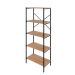 Estante com 5 Prateleiras Tub Mel e Preta 60 cm