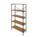 Estante com 5 Prateleiras Tub Mel e Preta 80 cm