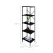 Estante com 5 Prateleiras Tub Preta 45 cm