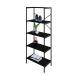 Estante com 5 Prateleiras Tub Preta 60 cm