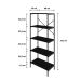 Estante com 5 Prateleiras Tub Preta 60 cm