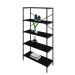 Estante com 5 Prateleiras Tub Preta 80 cm