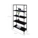 Estante com 5 Prateleiras Tub Preta 80 cm
