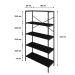 Estante com 5 Prateleiras Tub Preta 80 cm