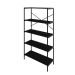 Estante com 5 Prateleiras Tub Preta 80 cm