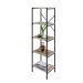 Estante com 5 Prateleiras Tub Snow e Preta 45 cm