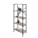 Estante com 5 Prateleiras Tub Snow e Preta 60 cm