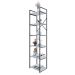 Estante com 6 Prateleiras Brooklyn Branca e Preta 45 cm