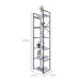 Estante com 6 Prateleiras Brooklyn Branca e Preta 45 cm