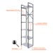 Estante com 6 Prateleiras Brooklyn Branca e Preta 45 cm