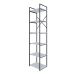 Estante com 6 Prateleiras Brooklyn Branca e Preta 45 cm