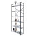 Estante com 6 Prateleiras Brooklyn Branca e Preta 80 cm