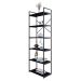 Estante com 6 Prateleiras Brooklyn Preta 60 cm
