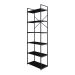 Estante com 6 Prateleiras Brooklyn Preta 60 cm