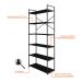 Estante com 6 Prateleiras Brooklyn Preta 80 cm
