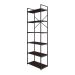 Estante com 6 Prateleiras Brooklyn Terracota e Preta 60 cm