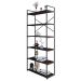 Estante com 6 Prateleiras Brooklyn Terracota e Preta 80 cm