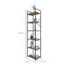 Estante com 6 Prateleiras Brooklyn Vermont e Preta 45 cm
