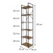 Estante com 6 Prateleiras Brooklyn Vermont e Preta 45 cm