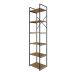 Estante com 6 Prateleiras Brooklyn Vermont e Preta 45 cm