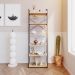 Estante com 6 Prateleiras Brooklyn Vermont e Preta 60 cm