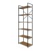 Estante com 6 Prateleiras Brooklyn Vermont e Preta 60 cm
