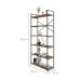 Estante com 6 Prateleiras Brooklyn Vermont e Preta 80 cm