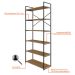 Estante com 6 Prateleiras Brooklyn Vermont e Preta 80 cm
