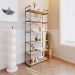 Estante com 6 Prateleiras Brooklyn Vermont e Preta 80 cm