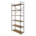 Estante com 6 Prateleiras Brooklyn Vermont e Preta 80 cm
