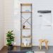 Estante com 6 Prateleiras Tub Mel e Preta 45 cm
