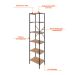 Estante com 6 Prateleiras Tub Mel e Preta 45 cm