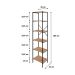 Estante com 6 Prateleiras Tub Mel e Preta 45 cm
