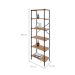 Estante com 6 Prateleiras Tub Mel e Preta 60 cm