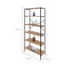 Estante com 6 Prateleiras Tub Mel e Preta 80 cm